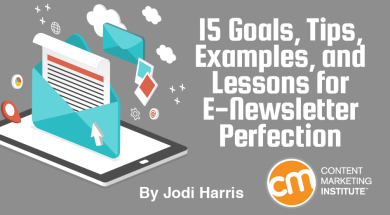 15 Goals, Tips, Examples, and Lessons for E-Newsletter Perfection